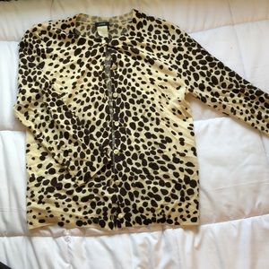 Leopard print cardigan